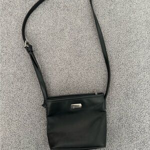 Vintage Espirit | Black Leather Crossbody Bag
